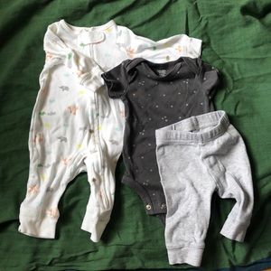 Baby pajamas and outfit set